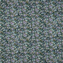 Tissu Satin De Coton Digital Marquis Sur Fond Vert Émeraude - Au Mètre - Craftine