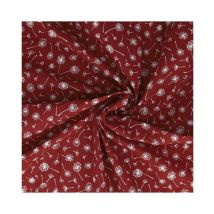 Tissu Coton Ombelles De 140 Cm De Largeur Ombellerouge Vendu Par 50 Cm - Distrifil