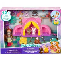Enchantimals Le Camping : Poupée Ours Biloxi Et Trail - 12 Piéces - Mattel - Htw71