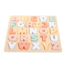 Alphabet À Encastrer Jouet Bois - Elineli - Rose
