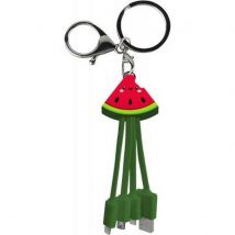 Yello Koko Câble 3 En 1 Andy Usb A/micro Usb & Usb C & Lightning 0,15m Pastèque Vert - Yello Koko