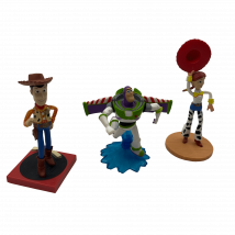 3 Figurines Toy Story Woody, Buzz L'Éclair Et Jessie - 8 Cm Disney