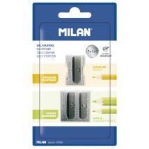 Blister 1 Taille-crayons En Aluminium 80033 + 1 Taille-crayons En Aluminium 80035 - Milan