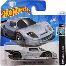 Vehicule Mad Mike Drift Attack Hot Wheels 1/64 - Hw Modified 5/10 - Mattel - Htb66 - Petite Voiture Metal - Hot Wheels