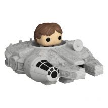 Star Wars - Figurine Bitty Pop! Display Han Solo W/millenium Falcon 2,5 Cm - Funko