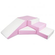 Set De 4 Blocs En Mousse Pour Le Jeu Blanc, Rose (pastel) - Velinda