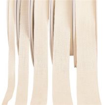 Bobine 25m Ruban Taffetas En Lin Blanc - Stephanoise