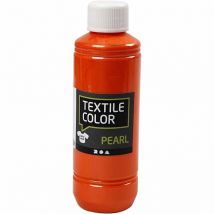 Textile Color, Nacré, Orange, 250 Ml/ 1 Flacon - CC Hobby