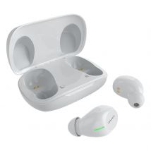 Ecouteurs Bluetooth Sans Fil Étanches Haute Qualité Sonore Longue Autonomie Blanc Yonis - Yonis