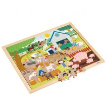 Puzzle En Bois - Puzzle Together - Au Zoo Pour Enfants - Jeu Montessori - Educo