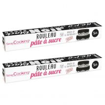 2 Pâtes À Sucre En Rouleau Ø 36 Cm - Noir - Scrapcooking