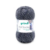 Laine À Chaussettes À Tricoter Hot Socks Uni - Grundl - Certifiée Oeko-tex 27 Noir - Gründl