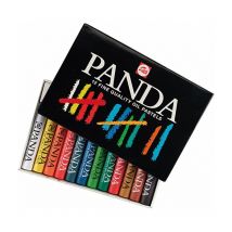 12 Pastels A L'Huile Panda - Assortiment