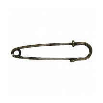 Epingle À Kilt Classique Laiton Vieilli 50 Mm X 1 - Union Knopf Marron - Prym Union Knopf