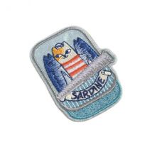 Ecusson Thermocollant Chat En Boîte Sardine 4,5cm X 5,5cm - My mercerie