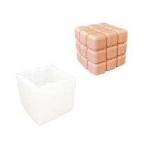 Moule En Silicone 6,5cm X 6,5cm - Cube Carré - Jesmonite