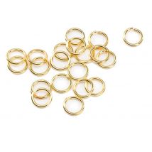 200 Anneaux De Jonction Ouverts 6 Mm Métal Doré - Création Bijoux Perles - La boutique de Karine