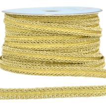 Bobine 25m Galon Robe Métallisé Or 10mm - MyMercerie