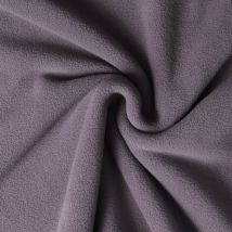 Tissu Polaire Doux Grand Froid Gris Foncé - Craftine