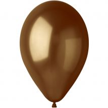 10 Ballons Marron Nacré Ø30cm - Annikids