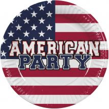 10 Assiettes American Party - Boland
