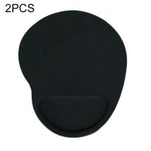Tapis De Souris Gel Confortable Bleu Ciel Antidérapant Écologique 2 Pcs Noir Yonis - Yonis
