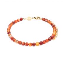 Bracelet Serena En Pierres Cornaline - SLOYA