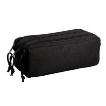 Trousse - Scolaire - Noir - Rectangulaire - 3 Compartiments - School - Ki Sign