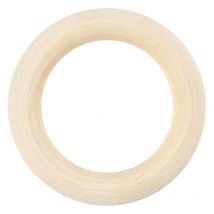 6 Anneaux En Bois À Décorer Ø 40 Mm - Creotime