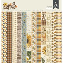 Bloc De 18 Feuilles De Scrap Recto Verso Authentique Splendor - Authentique