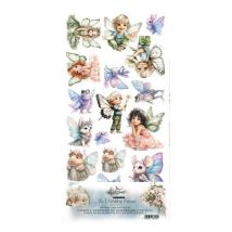 6 Papiers De Die Cuts À Découper Alchemy Of Art The World Of Fairies - Art Alchemy
