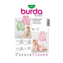 Patron Burda 9462 Kids Ensemble Bébé Taille N°1-12 Mois