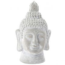 Statue En Fibre De Verre Bouddha Gris 32 Cm - Item International