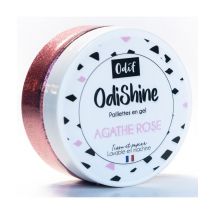 Gel Pailleté Odishine 70 Ml - Embellissez Vos Créations Avec Éclat Et Éco-responsabilité - Odif Agathe Rose