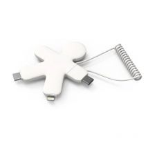 Xoopar Câble De Charge Multi-connecteurs Buddy Blanc