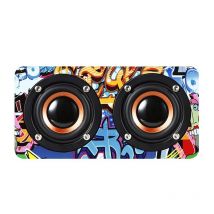 Enceinte Bluetooth Bois Design Élégant Son Puissant Autonomie 1500mah Multicolore Yonis - Yonis