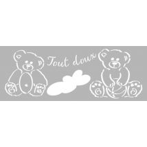Pochoir 15 X 40 Cm Oursons - Graine Creative