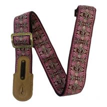 Groovit – Sangle Jacquard Rose Tzigane / Édition Métal