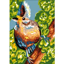Canevas Antique Drôle D'Oiseaux 32x50 Cm - LUC