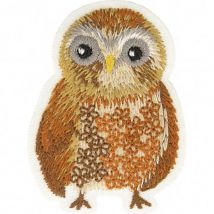 Ecusson Thermocollant Chouette 4x5cm - My mercerie