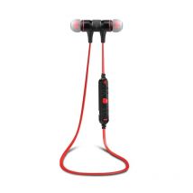 Casque Sport Bluetooth Sans Fil Stéréo Léger Autonomie 9h Noir Rouge Yonis - Yonis