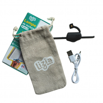 Pack Essentiel : Lizia Noir + Câble + Pochette Lin
