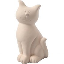 Tirelires Chats, H : 14 Cm, 8 Pièces/ 1 Pq. - CC Hobby