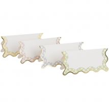 8 Marque-places Vichy Lilas, Rose, Jaune, Vert Et Or - Annikids