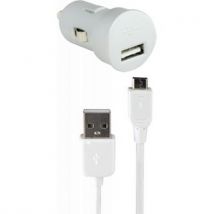 Blueway Mini Chargeur Allume-cigare 1a Micro Usb Blanc