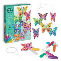 Mobile Vitrail Papillons - Peinture - Sentosphere - 2430 - Kit Loisir Creatif - Sentosphère