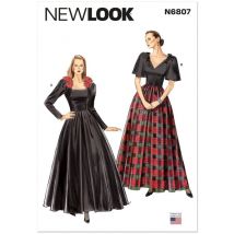 Patron New Look 6807 - Robe De Soirée Taille N°fr 36-46 - NewLook