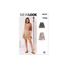 Patron New Look 6755 - Jupe Plissée Du 34 À 44 (fr) Taille N°fr 34-44 - NewLook