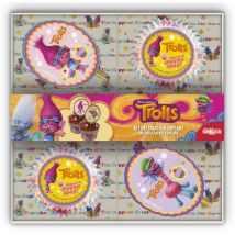 Kit 48 Caissettes + 24 Deco À Cupcakes Trolls - Dekora