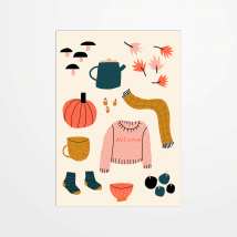 Carte Postale - Jennifer Bouron - Automne - 14,8 X 10,5 Cm - Made In France - My 365